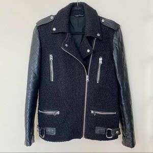 TopShop Moto Wool Jacket size 4